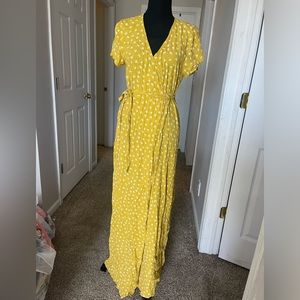 Vici small wrap dress maxi